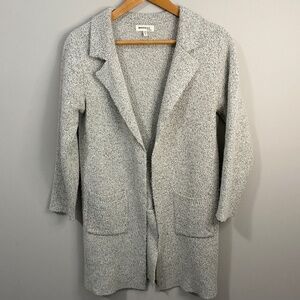 Monteau‎ Los Angeles Women's Acrylic Long Blazer Jacket Open Front Size Medium